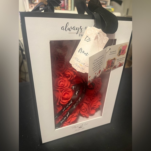 Always & Forever 🥀 Red Flower Bear 🐻 Still in Original Packaging! - Picture 3 of 6